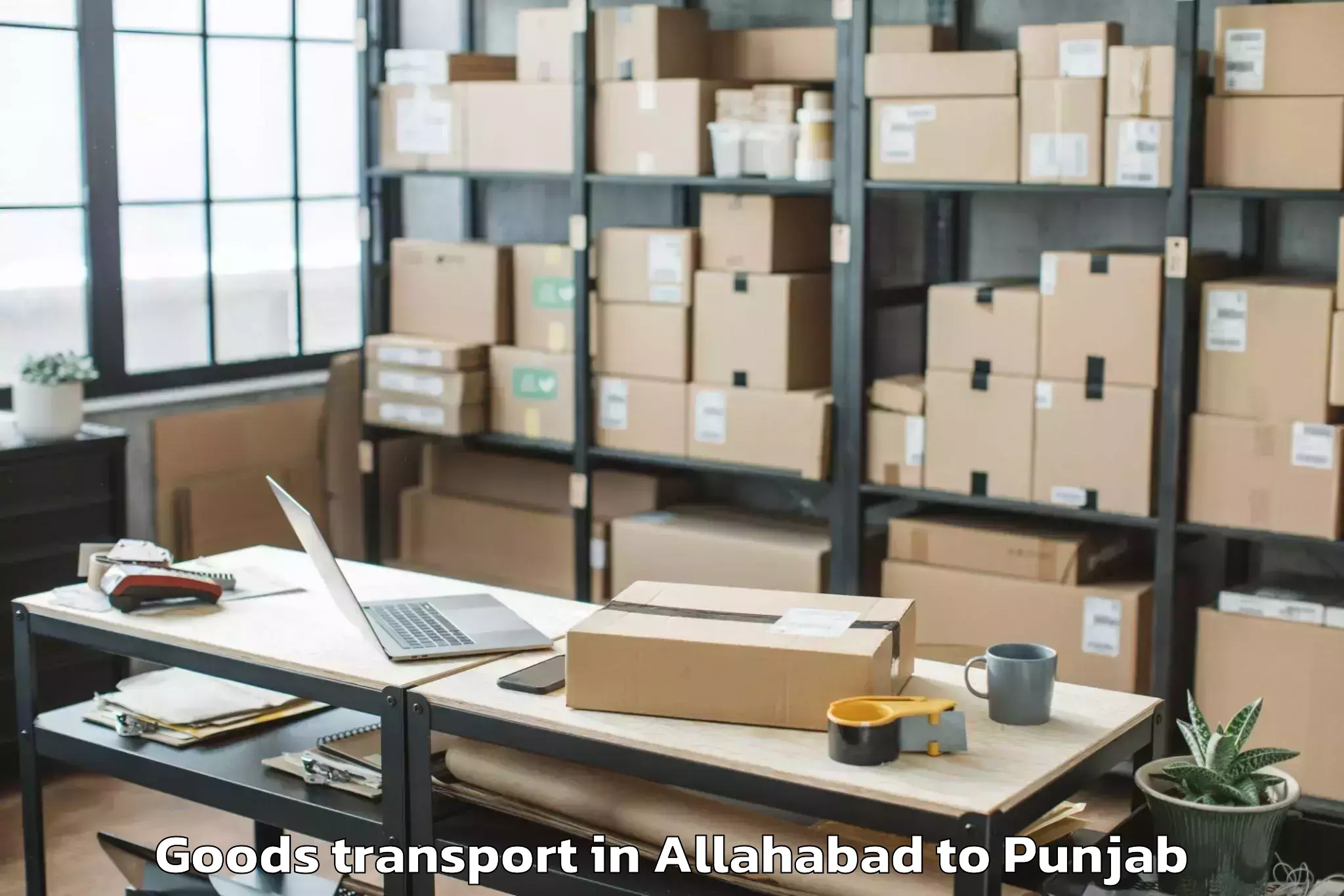 Book Your Allahabad to Khanna Goods Transport Today